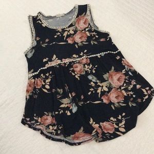 Babydoll stretch knit top